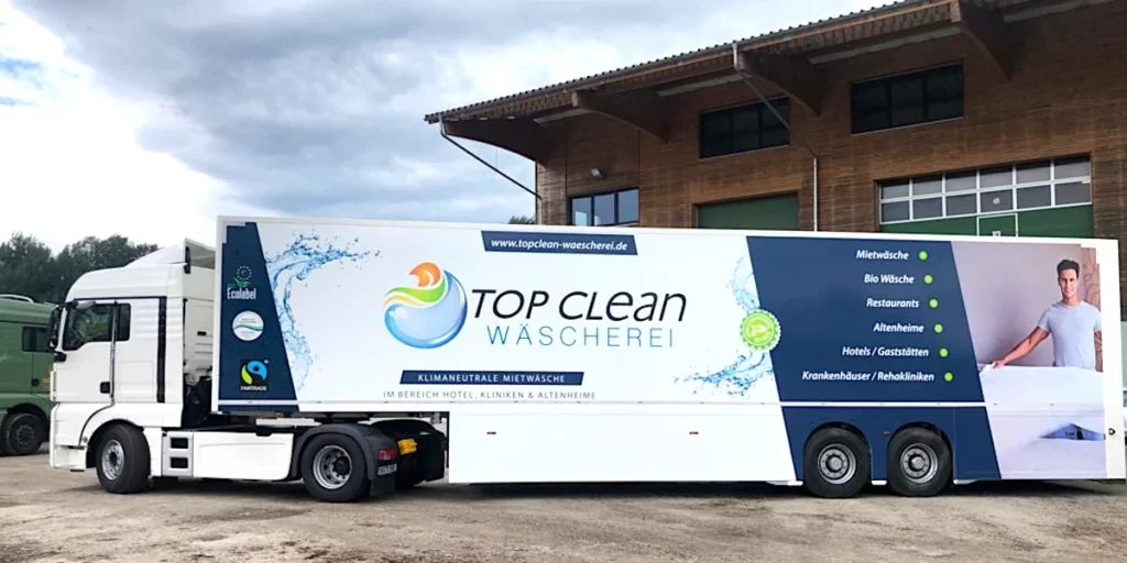 Firmeneigener Fuhrpark - Top Clean Wäscherei