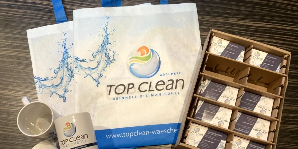 Neue Werbemittel Top Clean Wäscherei