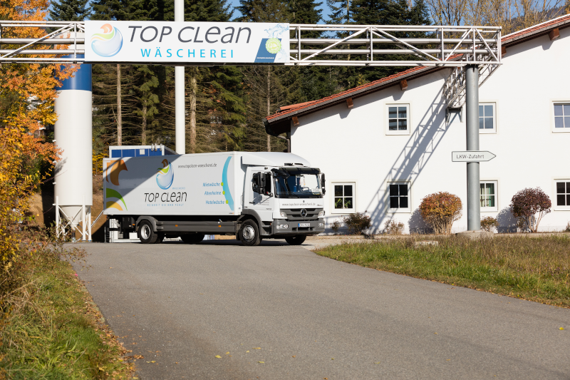 Fuhrpark Flotte der Top Clean Wäscherei